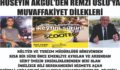 HÜSEYİN AKGÜL’DEN REMZİ USLU’YA MUVAFFAKİYETLER DİLEĞİ