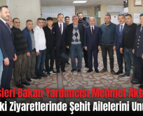 İçişleri Bakan Yardımcısı Mehmet Aktaş, Siirt’teki Ziyaretlerinde Şehit Ailelerini Unutmadı