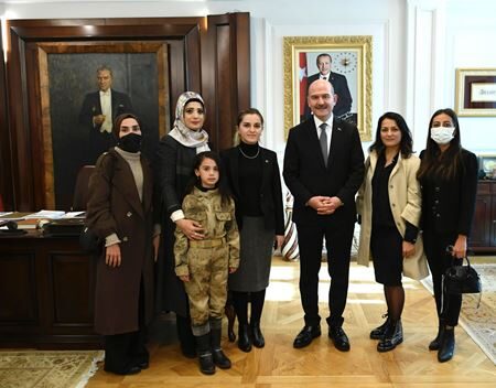 İçişleri Bakanı Süleyman Soylu, Şehit Yakınları ve Gaziler Federasyonu koordinesinde