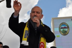 İçişleri Bakanı Süleyman Soylu, seçim çalışması kapsamında geldiği Siirt’in Eruh