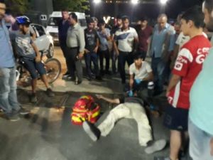 İlke Haber Ajansı (İLKHA) Siirt Muhabiri Murat Orhan, otomobilin çarpması