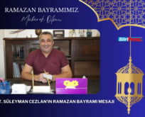 İŞ İNSANI DT. SÜLEYMAN CEZLAN’IN RAMAZAN BAYRAMI MESAJI