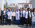 DOKTORA YAPILAN SALDIRI SİİRT’TE PROTESTO EDİLDİ