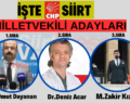 İŞTE CHP SİİRT MİLLETVEKİLİ ADAYLARI