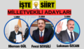 İşte AK Parti Siirt Milletvekili Adayları