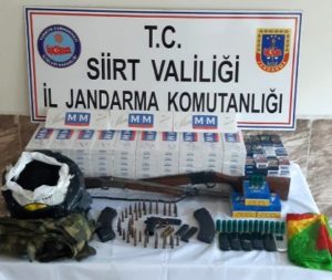 Siirt İl Jandarma Komutanlığı ekiplerince “Kaçakçılıkla Mücadele” kapsamında Pervari ilçesi