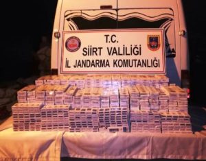 Siirt İl Jandarma Komutanlığı ekiplerince “Kaçakçılıkla Mücadele” kapsamında düzenlenen operasyonlarda