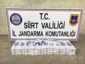 Siirt İl Jandarma Komutanlığı ekiplerince düzenlenen operasyonda, çok sayıda kaçak