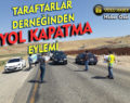 SİİRT SPOR TARAFTARLAR DERNEĞİNDEN YOL KAPATMA EYLEMİ