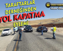 SİİRT SPOR TARAFTARLAR DERNEĞİNDEN YOL KAPATMA EYLEMİ