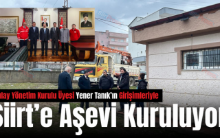 Kızılay Yönetim Kurulu Üyesi Yener Tanık’ın Girişimleriyle Siirt’e Aşevi Kuruluyor