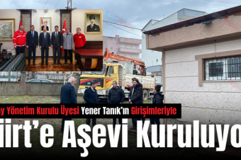 Kızılay Yönetim Kurulu Üyesi Yener Tanık’ın Girişimleriyle Siirt’e Aşevi Kuruluyor