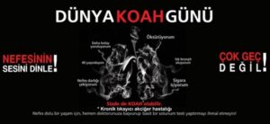 KOAH, tüm dünyada önemli bir halk sağlığı sorunu olmasına karşın,