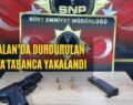 Kurtalan’da Durdurulan Araçta Tabanca Yakalandı