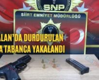 Kurtalan’da Durdurulan Araçta Tabanca Yakalandı