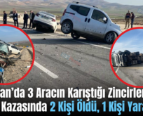 Kurtalan’da 3 Aracın Karıştığı Zincirleme Trafik Kazasında 2 Kişi Öldü, 1 Kişi Yaralandı