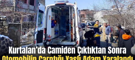 Kurtalan’da Camiden Çıktıktan Sonra Otomobilin Çarptığı Yaşlı Adam Yaralandı