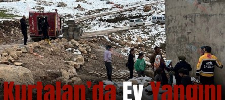 Kurtalan’da Ev Yangını