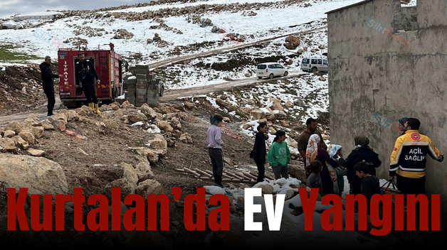 Kurtalan’da Ev Yangını