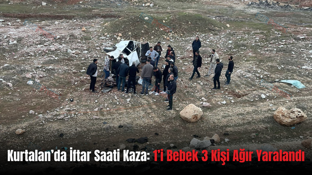 Kurtalan’da İftar Saati Kaza: 1’i Bebek 3 Kişi Ağır Yaralandı
