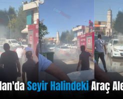 Kurtalan’da Seyir Halindeki Araç Alev Aldı