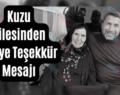 Kuzu Ailesinden Taziye Teşekkür Mesajı