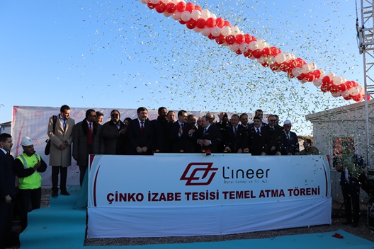 LİNEER METAL ÇİNKO FABRİKASI’NIN TEMEL ATMA TÖRENİ GERÇEKLEŞTİRİLDİ