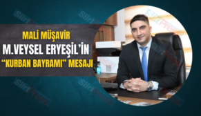 MALİ MÜŞAVİR M.VEYSEL ERYEŞİL’İN “KURBAN BAYRAMI” MESAJI