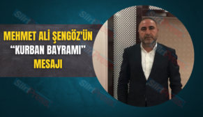 MEHMET ALİ ŞENGÖZ’ÜN “KURBAN BAYRAMI” MESAJI