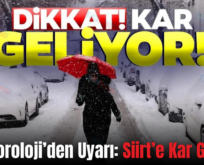 Meteoroloji’den Uyarı: Siirt’e Kar Geliyor