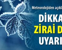 METEOROLOJİDEN SİİRT’E DON UYARISI