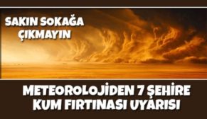 METEOROLOJİ’DEN SİİRT’E ‘KUM FIRTINASI’ UYARISI…