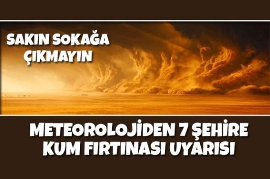 Meteoroloji Genel Müdürlüğü Siirt, Şırnak, Mardin, Antalya, Manisa, Aydın ve