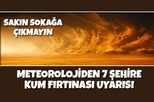 METEOROLOJİ’DEN SİİRT’E ‘KUM FIRTINASI’ UYARISI…