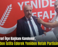 MHP Pervari İlçe Başkanı Kandemir, Partisinden İstifa Ederek Yeniden Refah Partisine Katıldı