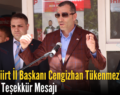 MHP Siirt İl Başkanı Cengizhan Tükenmez’den Seçim Teşekkür Mesajı