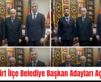 MHP, Siirt İlçe Belediye Başkan Adayları Açıklandı