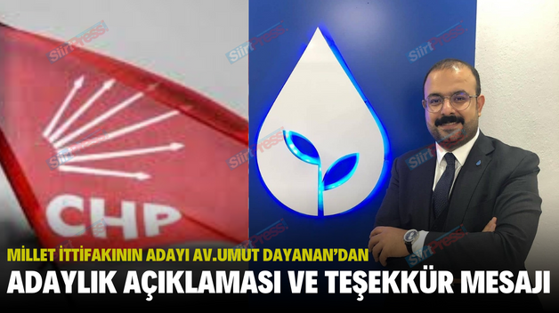 MİLLET İTTİFAKININ ADAYI AV.UMUT DAYANAN’DAN ADAYLIK AÇIKLAMASI VE TEŞEKKÜR MESAJI