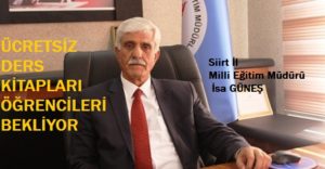 Siirt Milli Eğitim Müdürlüğü, ‘MEB’ tarafından okullarda öğrencilere dağıtılmak üzere