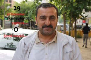 29 yıldır Siirt Valiliği bünyesinde eski adıyla YSE’de ulaştırma memuru
