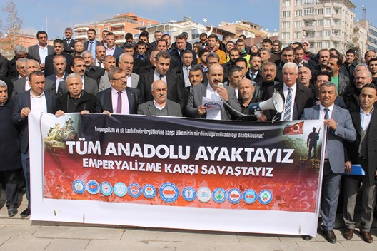 TÜM ANADOLU AYAKTAYIZ, EMPERYALİZME KARŞI SAVAŞTAYIZ