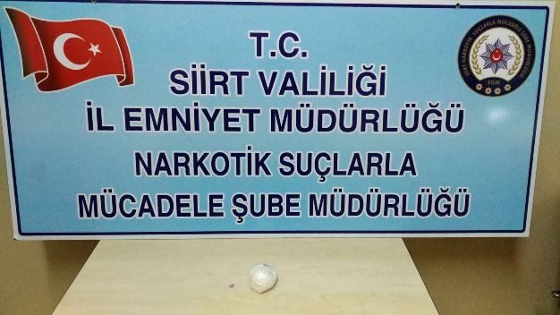 SİİRT NARKOTİK EKİPLERİ,”TORBACI” AVINDA