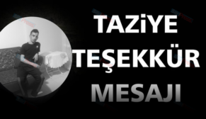 Özekinci Ailesinden Taziye Teşekkür Mesajı