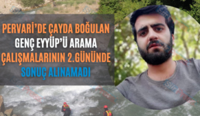 Pervari’de Çayda Boğulan Genç Eyyüp’ü Arama Çalışmalarının 2.Gününde Sonuç Alınamadı