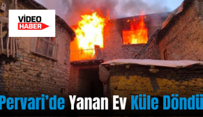 Pervari’de Yanan Ev Küle Döndü