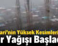 Pervari’nin Yüksek Kesimlerinde Kar Yağışı Başladı!