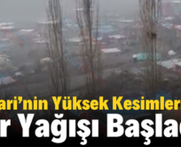 Pervari’nin Yüksek Kesimlerinde Kar Yağışı Başladı!