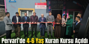 Pervari’de 4-6 Yaş Kuran Kursu Açıldı