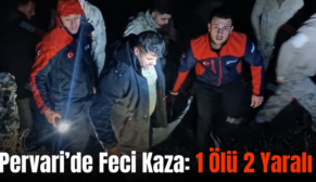 Pervari’de Feci Kaza: 1 Ölü 2 Yaralı