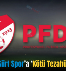 PFDK’dan Siirt Spor’a ‘Kötü Tezahürat’ İhtarı!